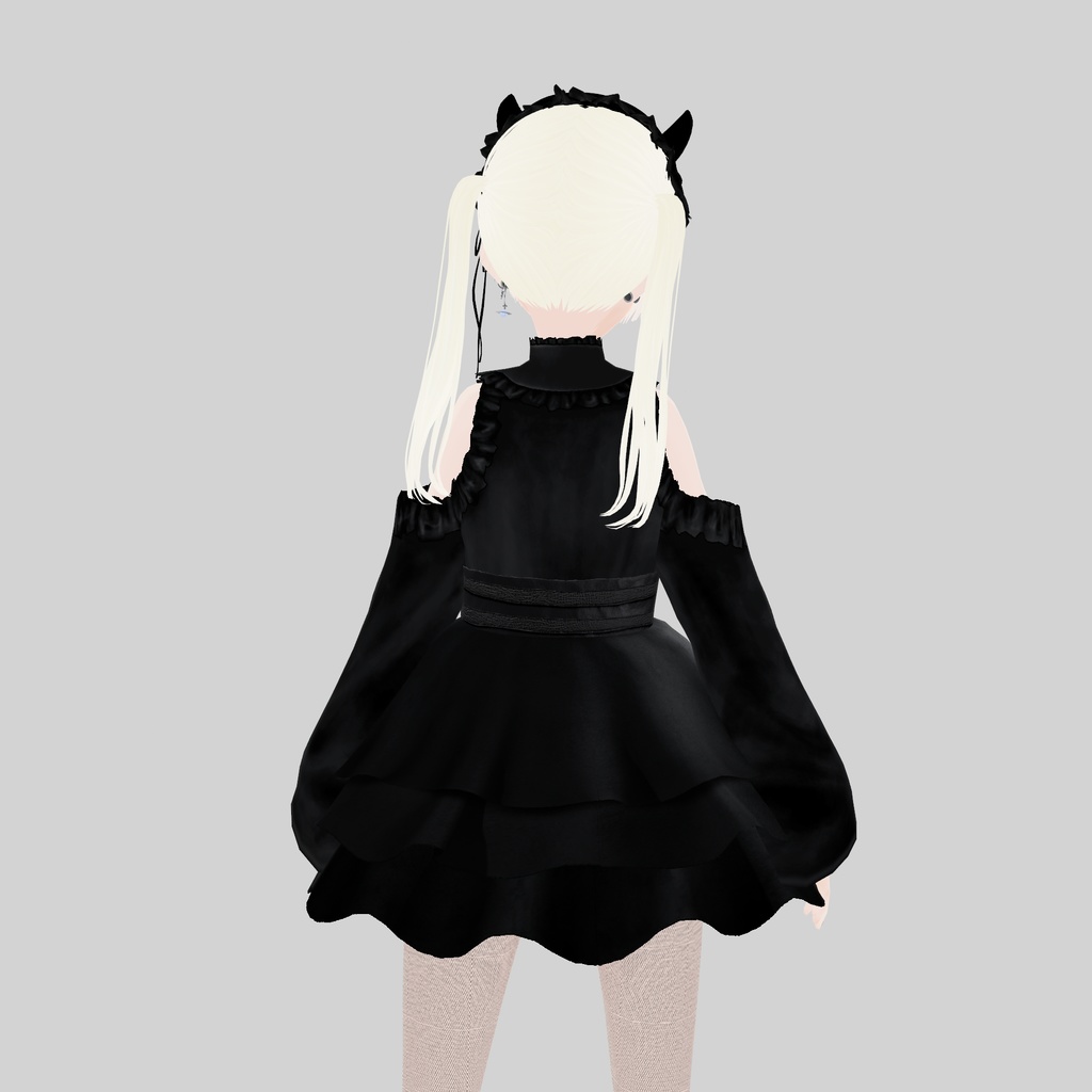 【VRoid衣装】アロエのゴシックな浴衣|Aloe’s Gothic-style Yukata