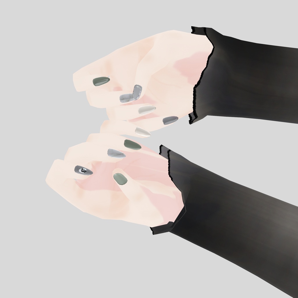 【VRoid用】アロエの大人っぽネイルテクスチャSet|Aloe’s Refined Nail Texture Collection