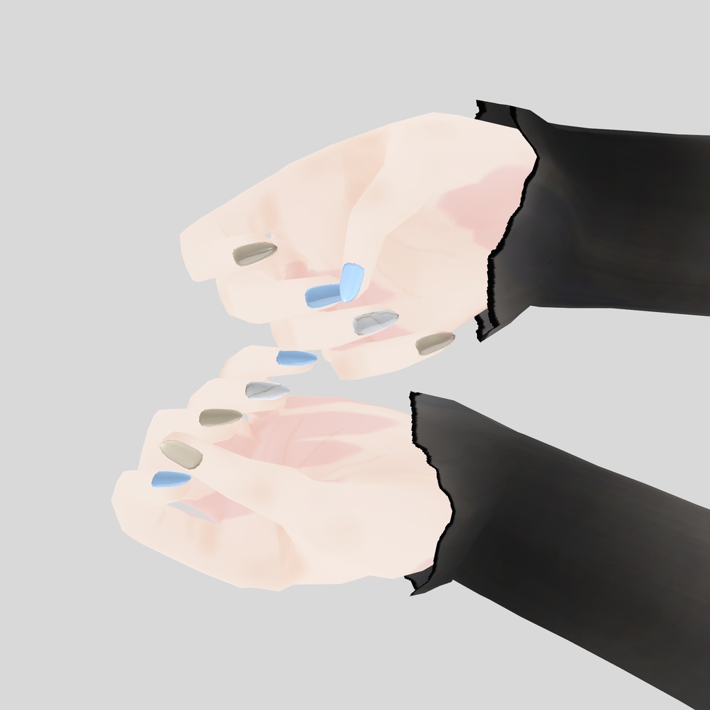【VRoid用】アロエの大人っぽネイルテクスチャSet|Aloe’s Refined Nail Texture Collection