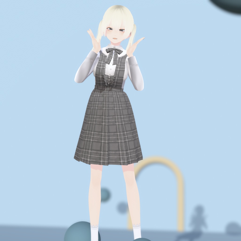 【VRoid衣装】アロエの清楚ジャンスカコーデ -2Type-|Aloe's Neat Jumper Skirt Outfit -2Type-