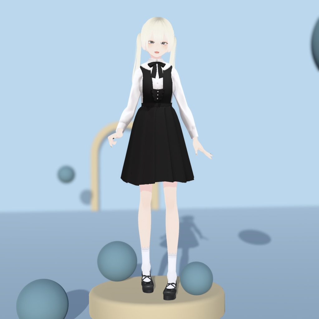 【VRoid衣装】アロエの清楚ジャンスカコーデ -2Type-|Aloe's Neat Jumper Skirt Outfit -2Type-