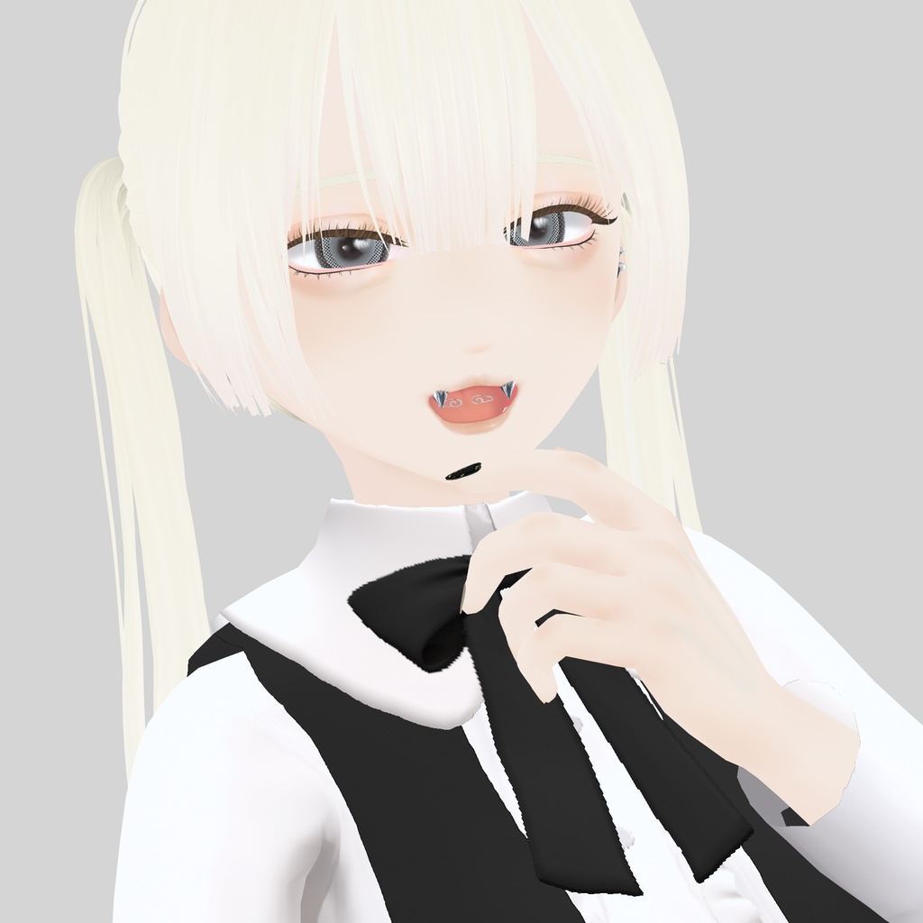 【VRoid】アロエスクランパー牙ピアス -6種-|Aloe's Scrumper-Style Fang Piercings – 6 Types