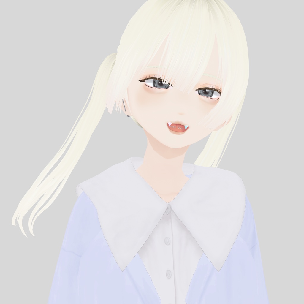 【VRoid】アロエスクランパー牙ピアス -6種-|Aloe's Scrumper-Style Fang Piercings – 6 Types