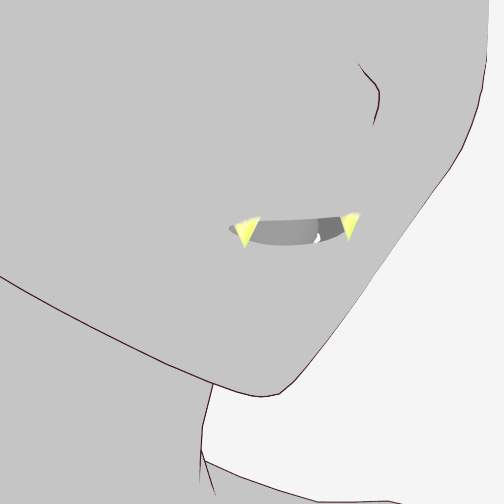 【VRoid】アロエスクランパー牙ピアス -6種-|Aloe's Scrumper-Style Fang Piercings – 6 Types