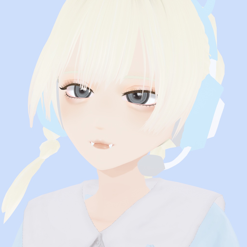 【VRoid】アロエスクランパー牙ピアス -6種-|Aloe's Scrumper-Style Fang Piercings – 6 Types