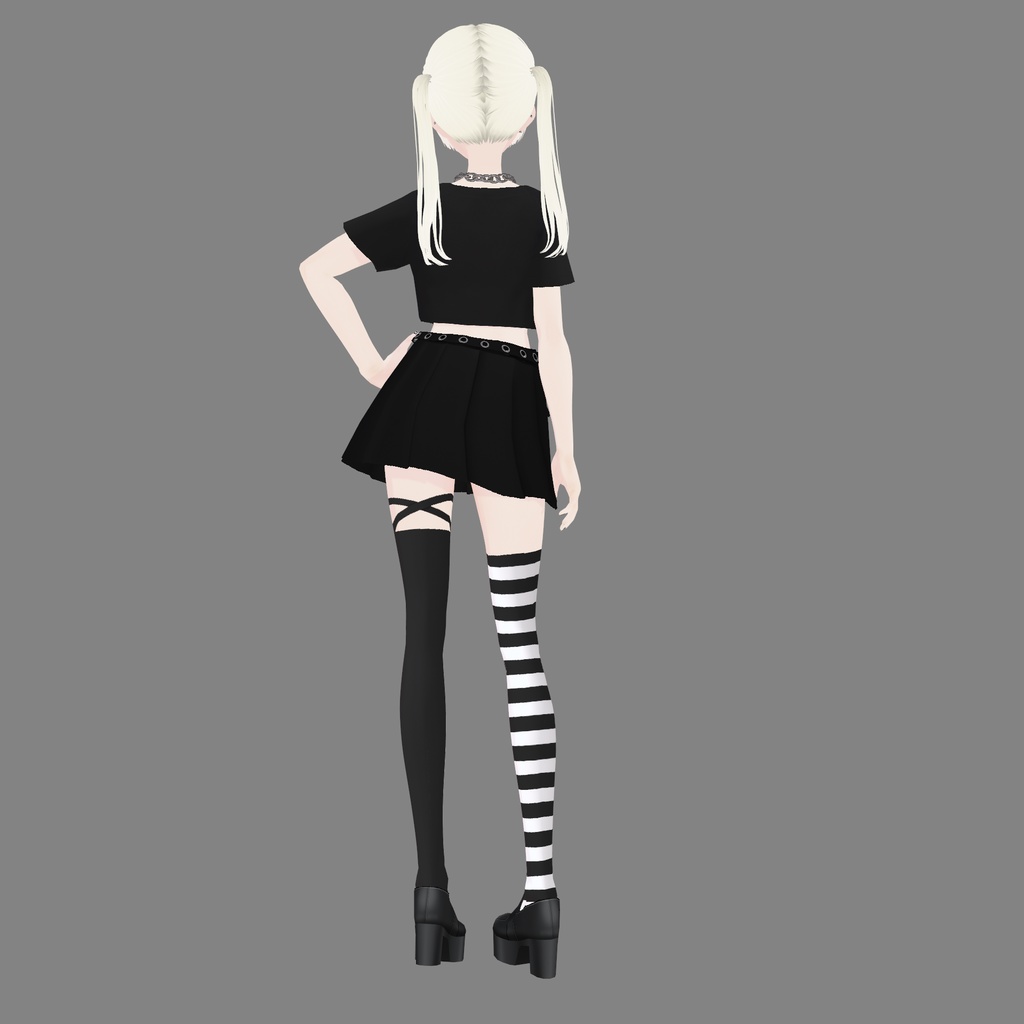 【VRoid衣装】アロエのパンクっぽいコーデset|Aloe's Punk-Inspired Outfit Set