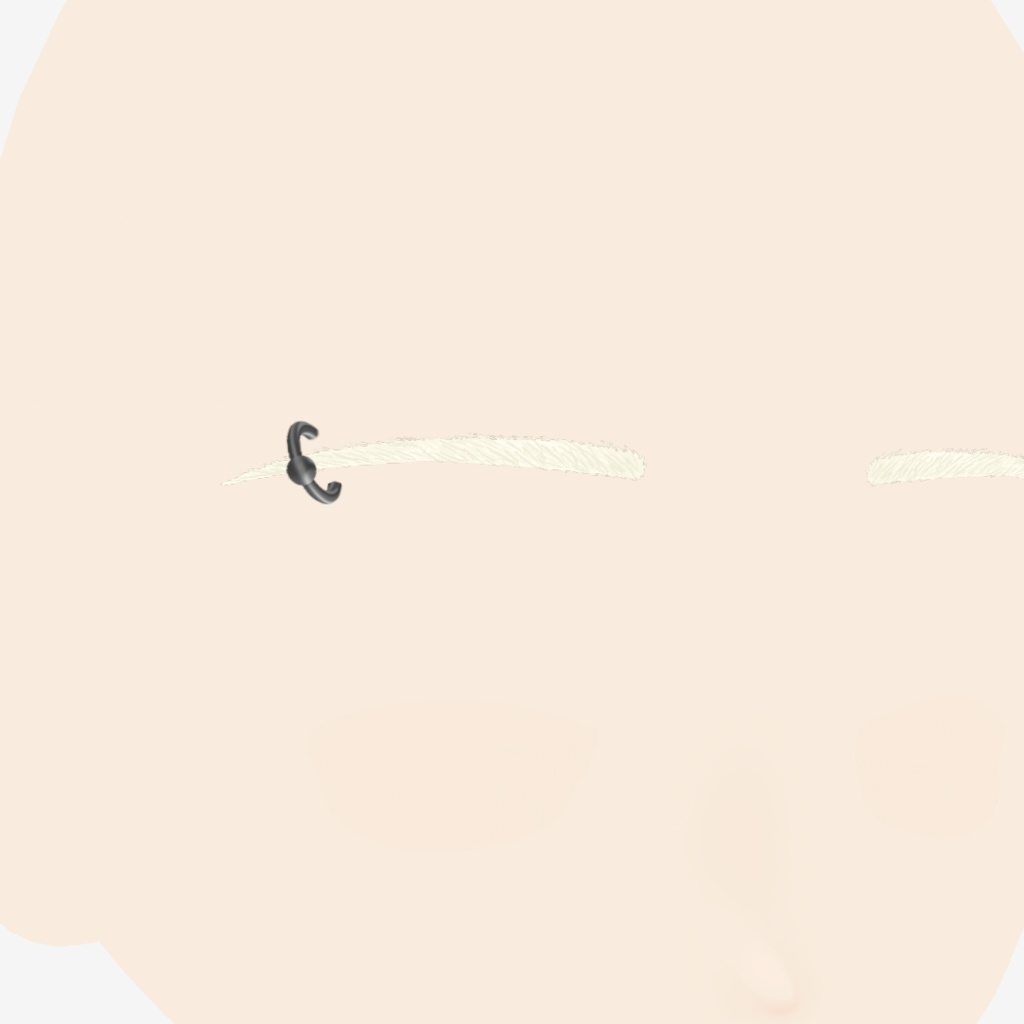 【VRoidテクスチャ】眉毛ピアステクスチャセット -10種-|Eyebrow Piercing Textures (Set of 10)