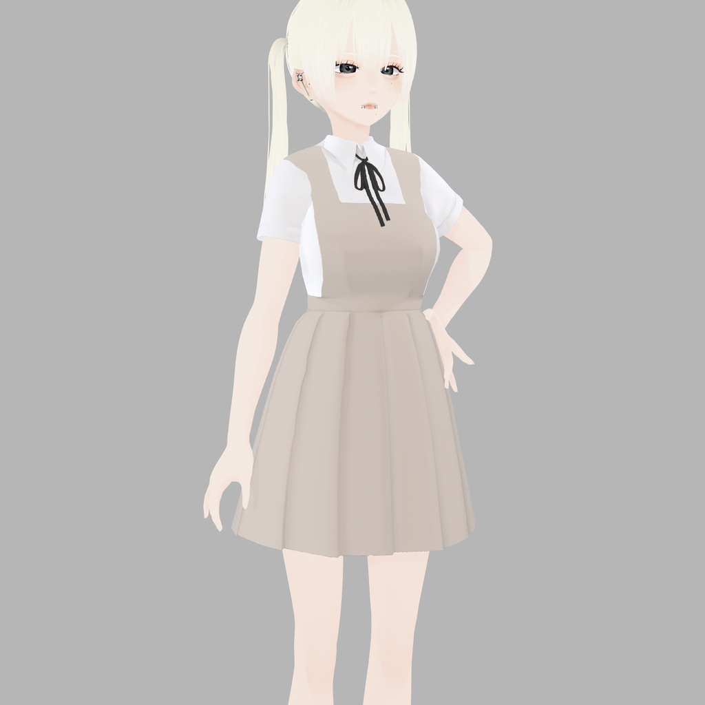 【VRoid衣装】アロエスクール制服コーデ2|Aloe School Uniform Coordinate 2