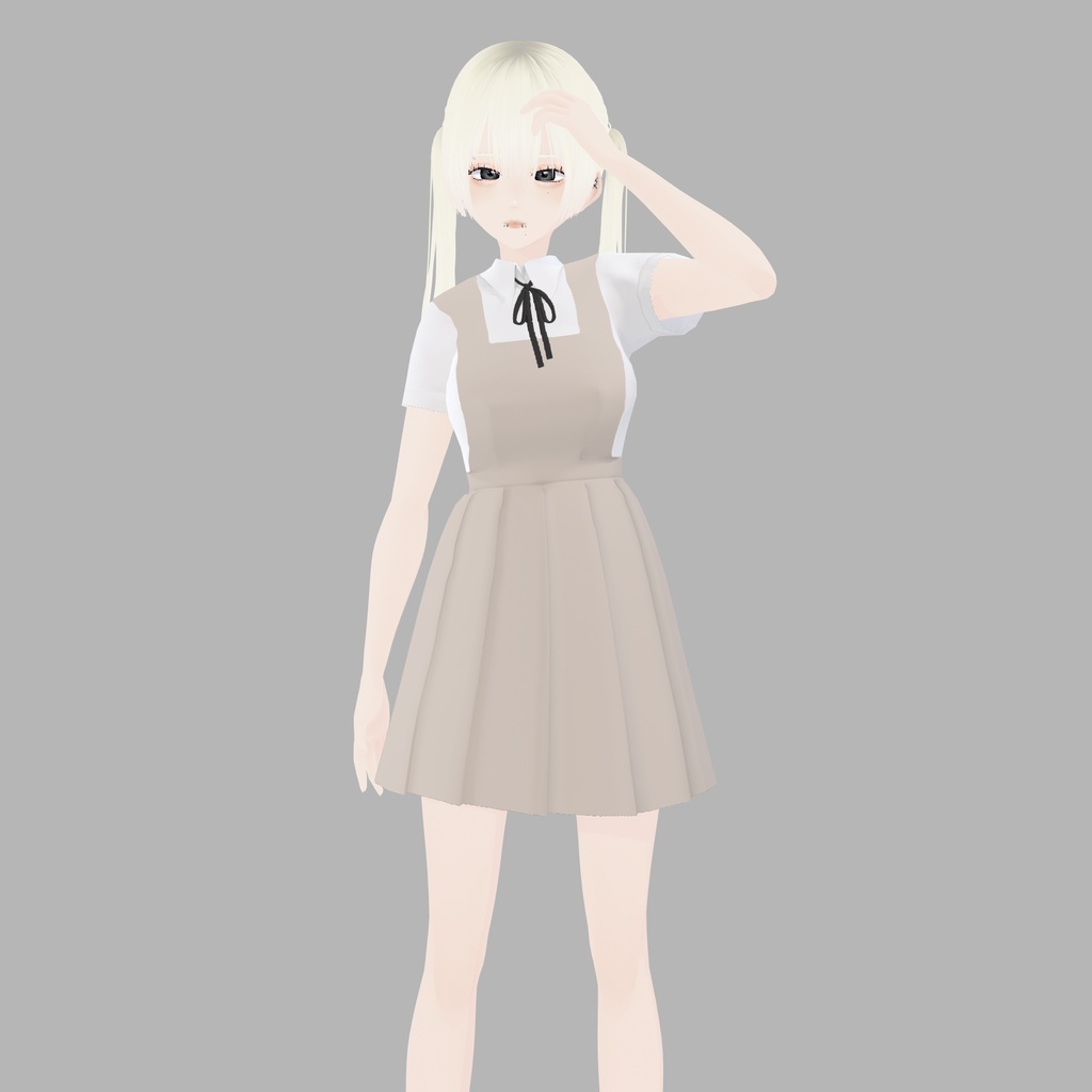 【VRoid衣装】アロエスクール制服コーデ2|Aloe School Uniform Coordinate 2