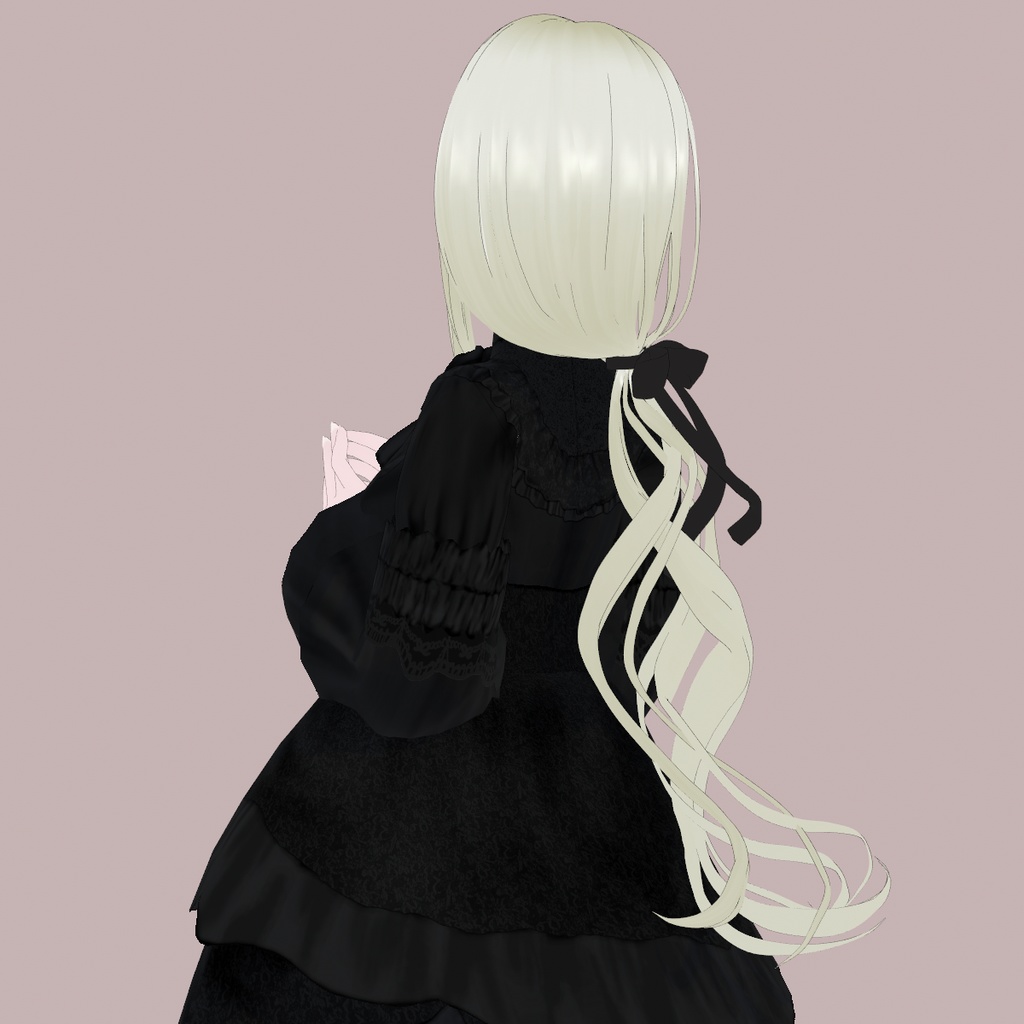 【VRoid髪型】ゆるっとカールのロングサイドテール|Loose Curl Long Side Ponytail