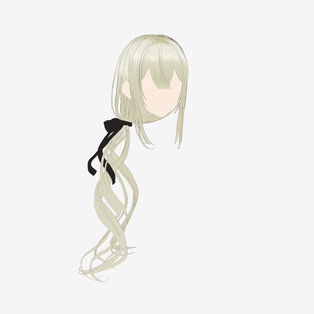 【VRoid髪型】ゆるっとカールのロングサイドテール|Loose Curl Long Side Ponytail