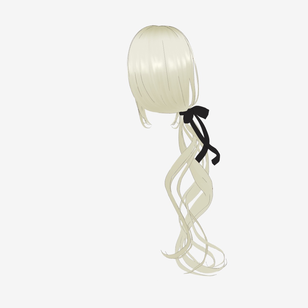 【VRoid髪型】ゆるっとカールのロングサイドテール|Loose Curl Long Side Ponytail