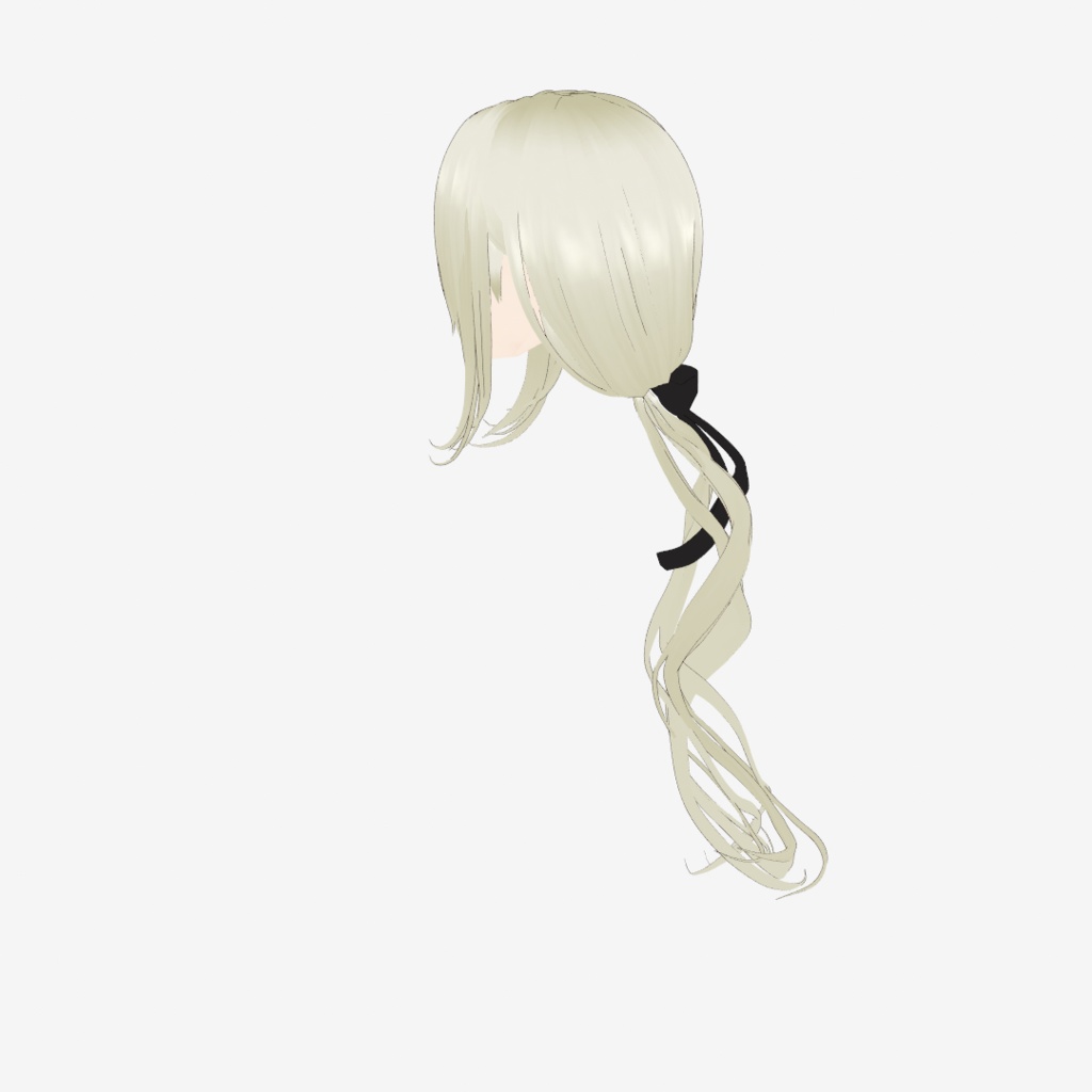 【VRoid髪型】ゆるっとカールのロングサイドテール|Loose Curl Long Side Ponytail