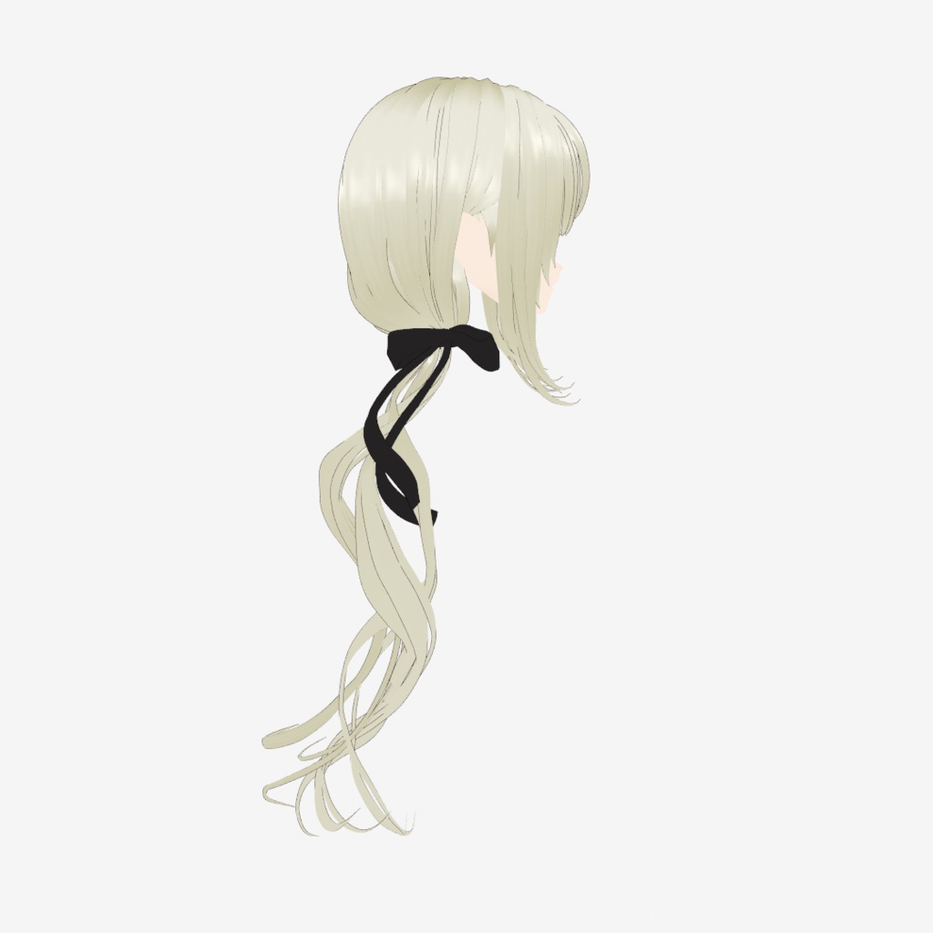 【VRoid髪型】ゆるっとカールのロングサイドテール|Loose Curl Long Side Ponytail