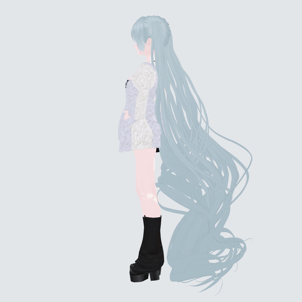【VRoid髪型】悠久のロングツインテール|Timeless Long Twin Tails