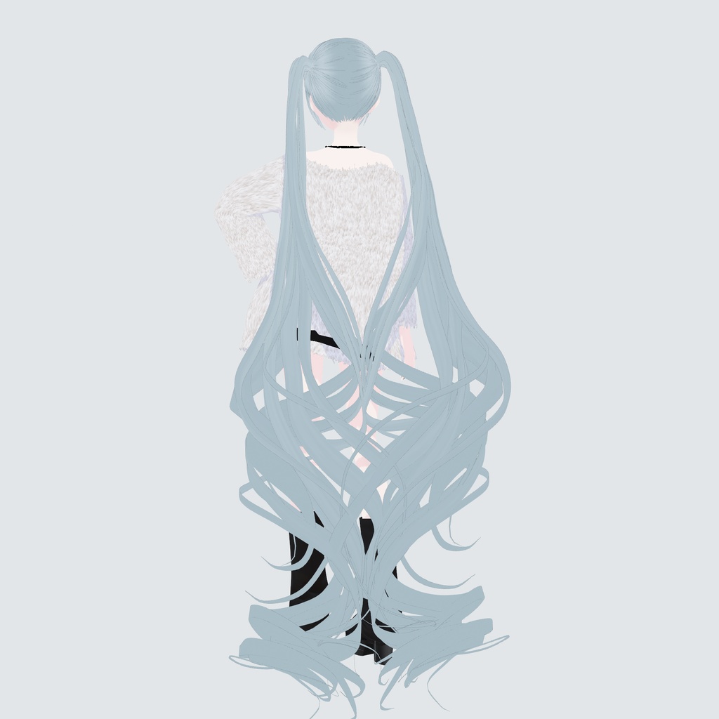 【VRoid髪型】悠久のロングツインテール|Timeless Long Twin Tails