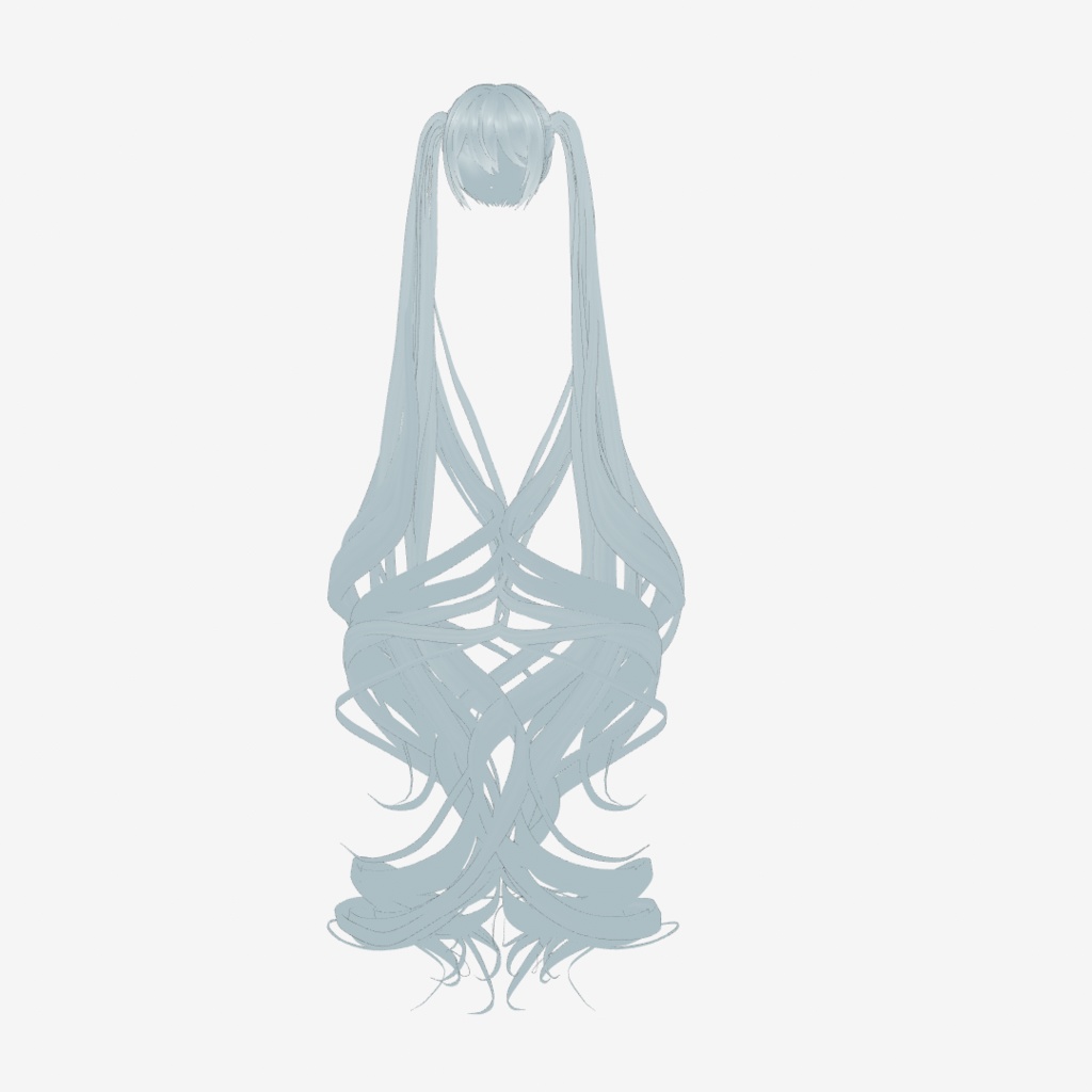 【VRoid髪型】悠久のロングツインテール|Timeless Long Twin Tails