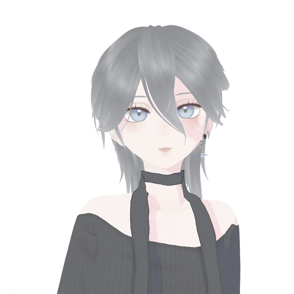 【VRoid髪型】ミスティックアロエミディアム(2item|前髪・後髪)|Mystic Aloe Medium (2 items | Front Hair & Back Hair)