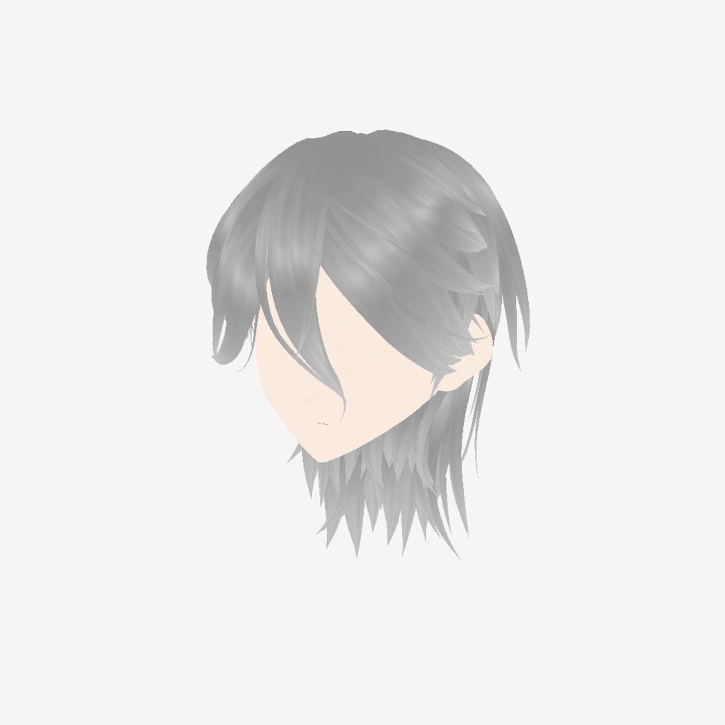 【VRoid髪型】ミスティックアロエミディアム(2item|前髪・後髪)|Mystic Aloe Medium (2 items | Front Hair & Back Hair)