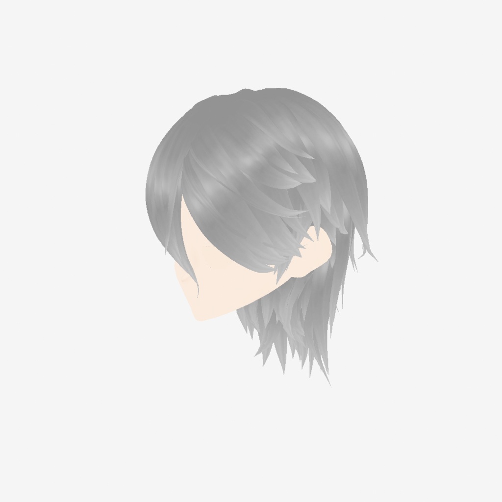 【VRoid髪型】ミスティックアロエミディアム(2item|前髪・後髪)|Mystic Aloe Medium (2 items | Front Hair & Back Hair)