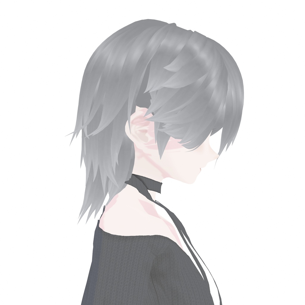 【VRoid髪型】ミスティックアロエミディアム(2item|前髪・後髪)|Mystic Aloe Medium (2 items | Front Hair & Back Hair)