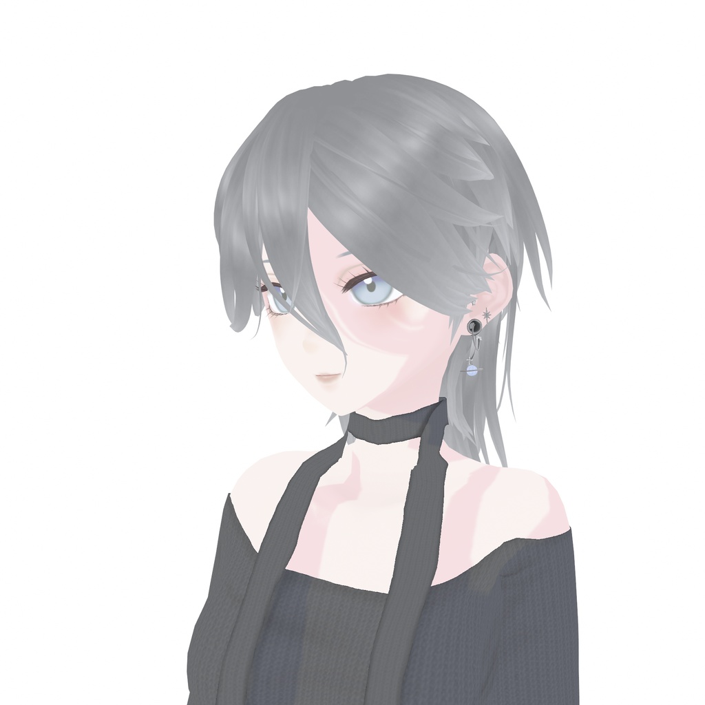 【VRoid髪型】ミスティックアロエミディアム(2item|前髪・後髪)|Mystic Aloe Medium (2 items | Front Hair & Back Hair)