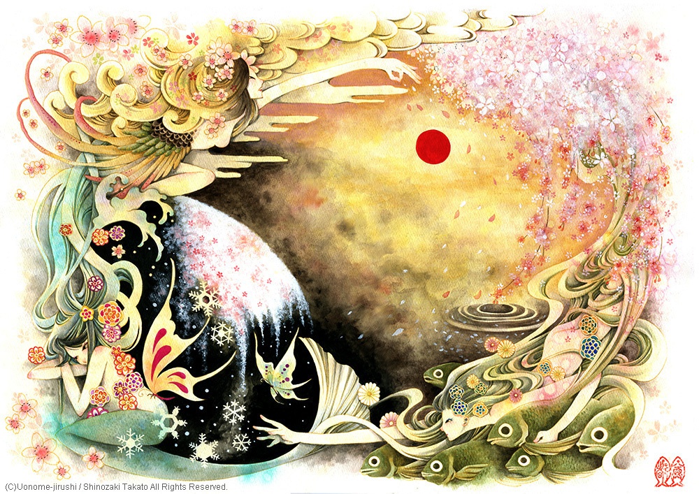 【原画・額付き】Call and responce