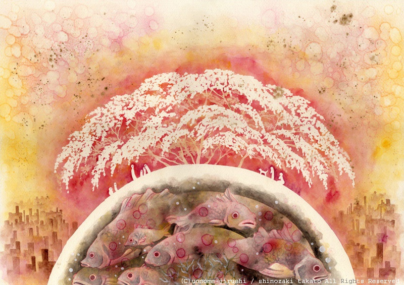 【原画・額付き】桜墓標