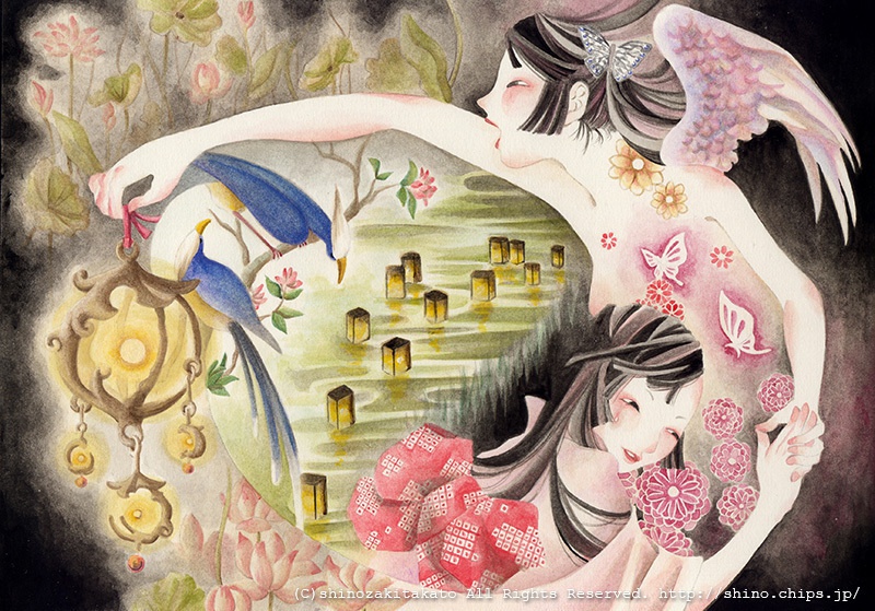 【原画・額付き】夢燈籠