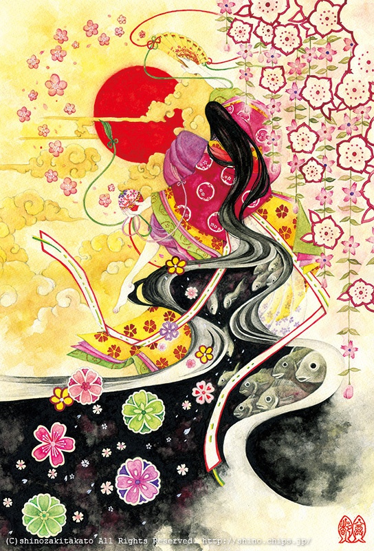 【原画・額付き】春暁