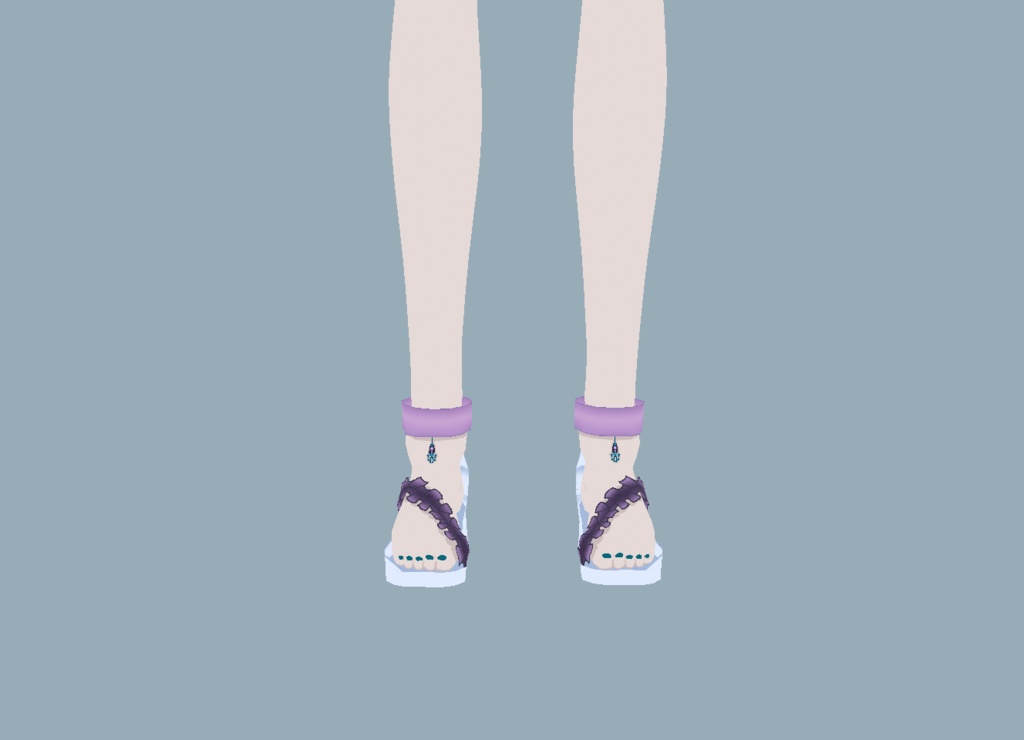 IVroidStudioI Summer Swimsuit>Purple