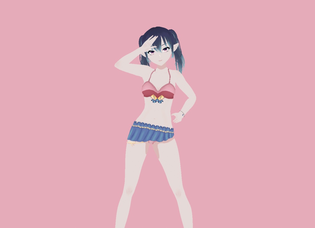 |Vroid Studio| Swimsuit | Blue,Pink | Free