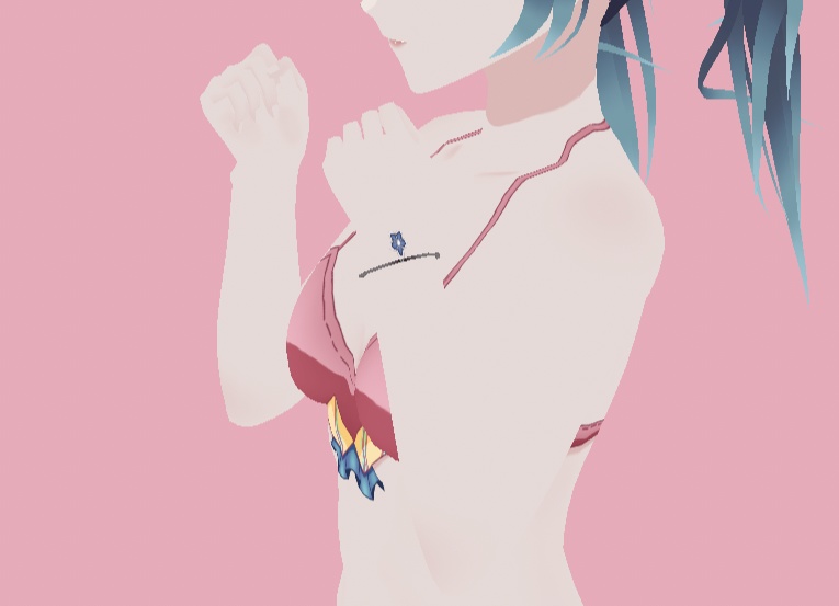 |Vroid Studio| Swimsuit | Blue,Pink | Free