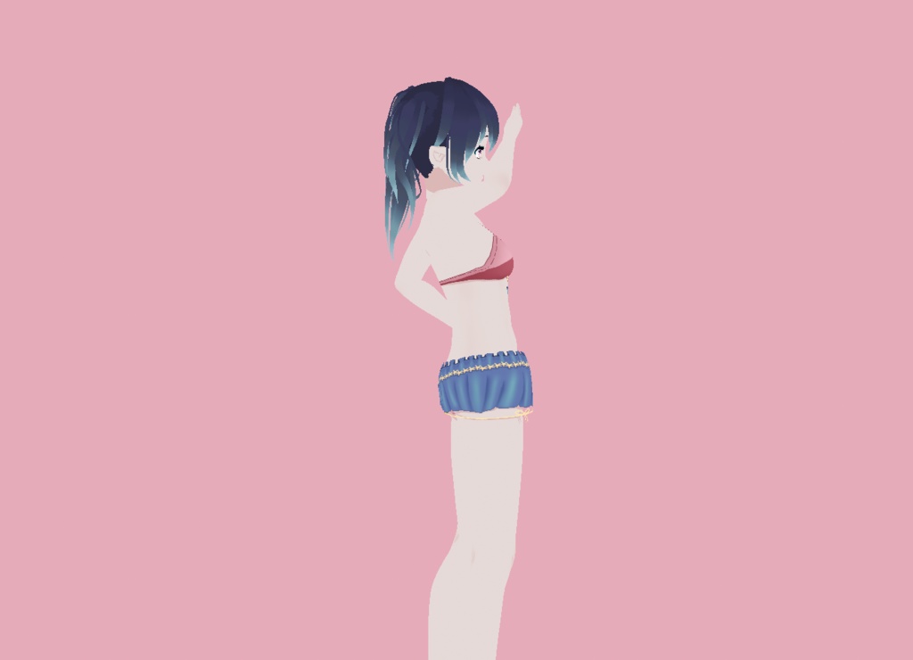 |Vroid Studio| Swimsuit | Blue,Pink | Free