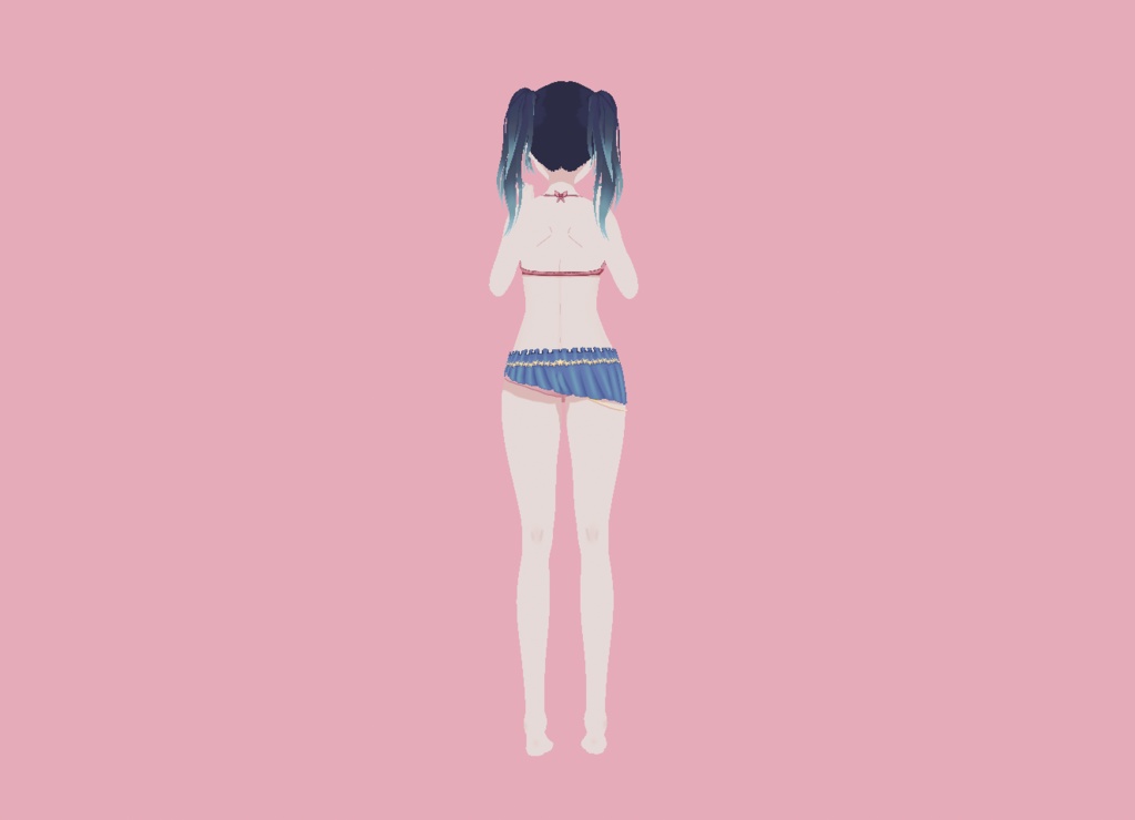 |Vroid Studio| Swimsuit | Blue,Pink | Free