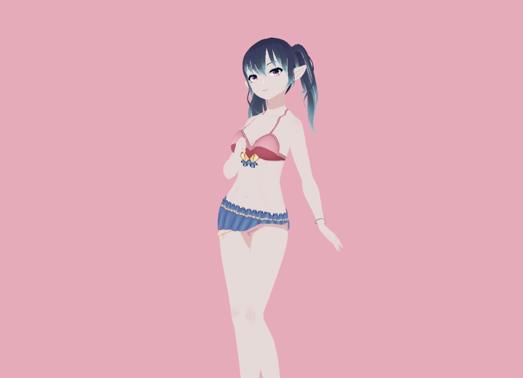 |Vroid Studio| Swimsuit | Blue,Pink | Free