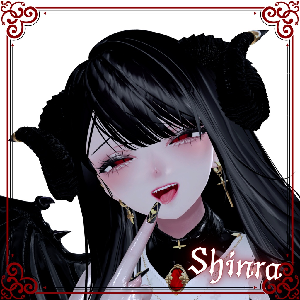 【ルミナちゃん対応済!!!】【7アバター】アイテクスチャ『Demonic Iris』【6color】