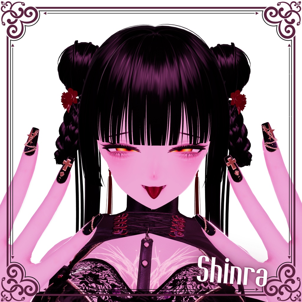 【7アバター】アイテクスチャ『Domination』【5color】