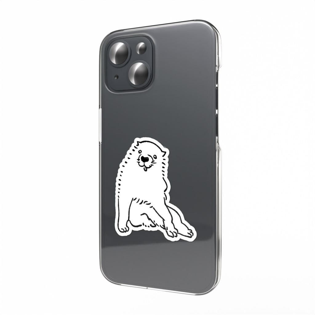 長沢芦雪の子犬 スマホステッカー