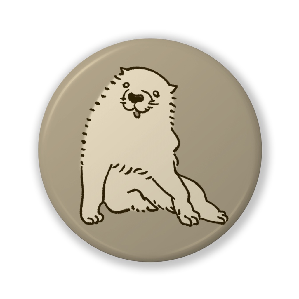 長沢芦雪の犬 缶バッジ
