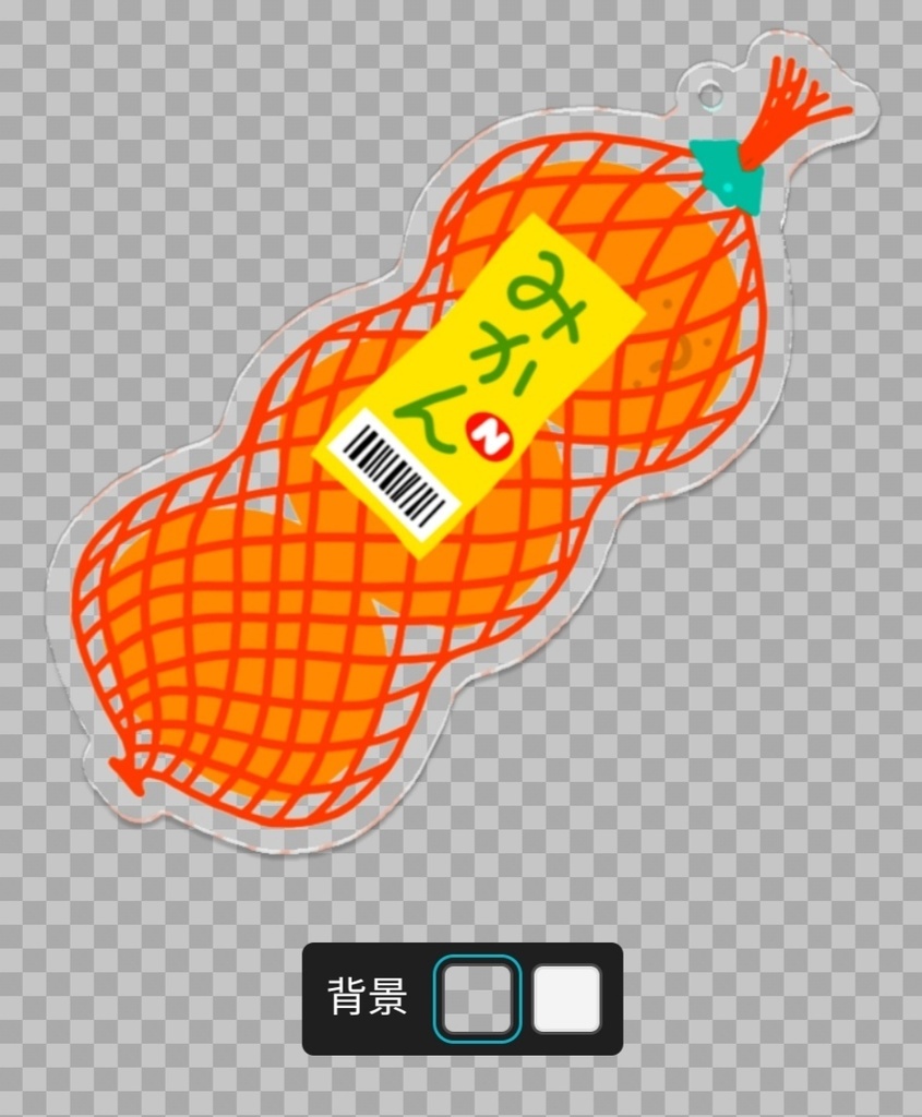みかんアクキー