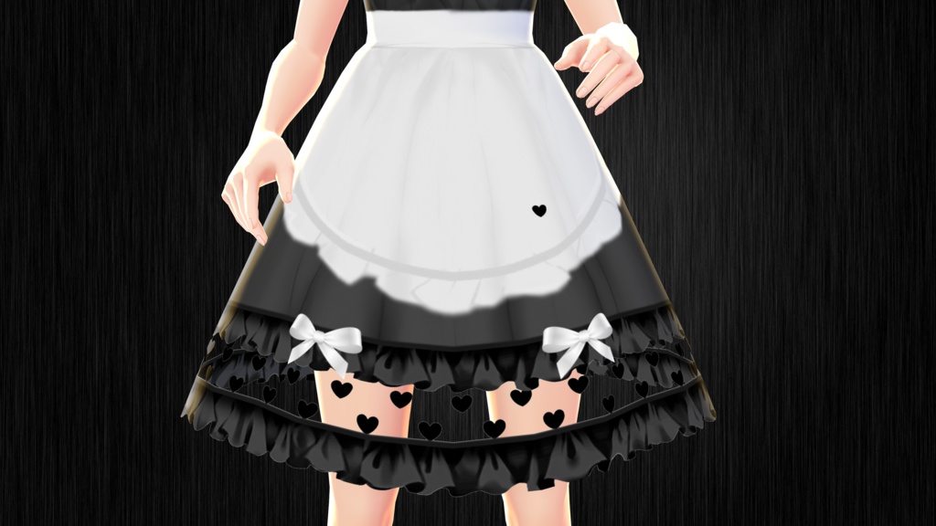 Cute Heart Maid Dress