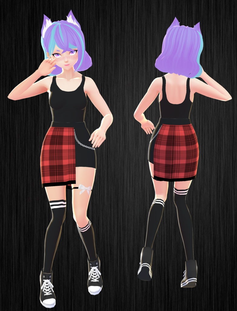 Plaid Multi Colored Full Set