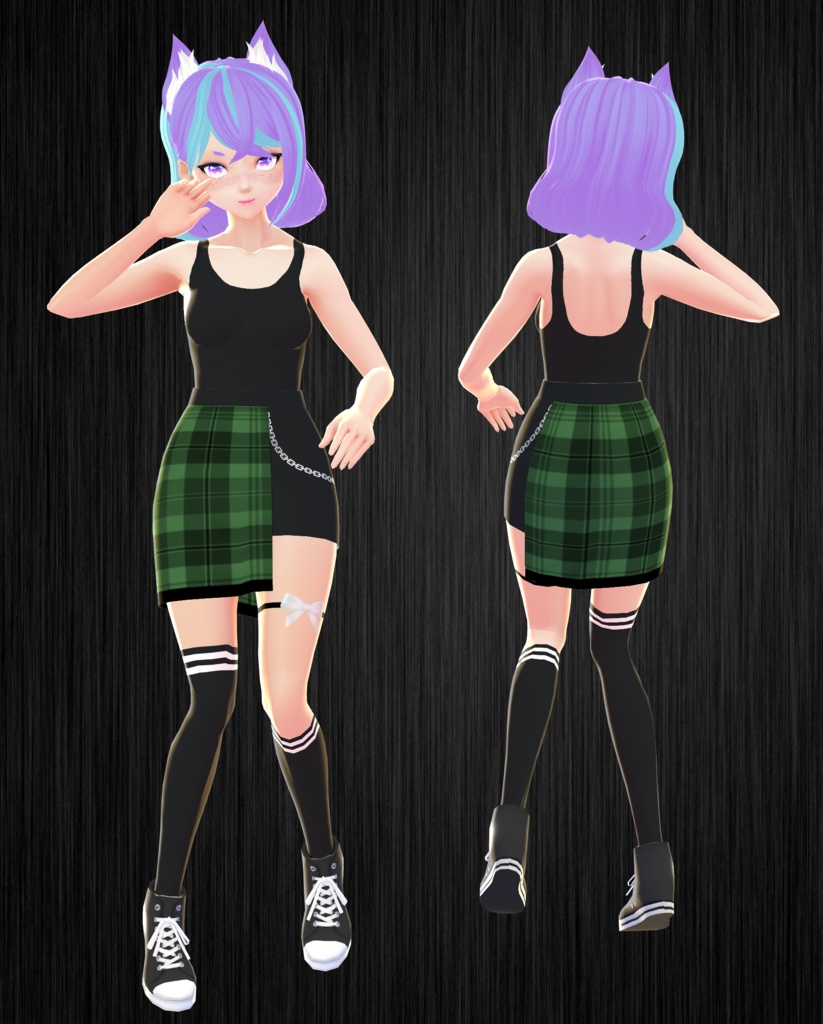 Plaid Multi Colored Full Set