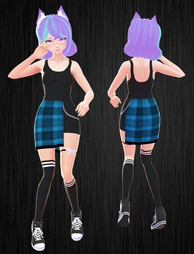 Plaid Multi Colored Full Set