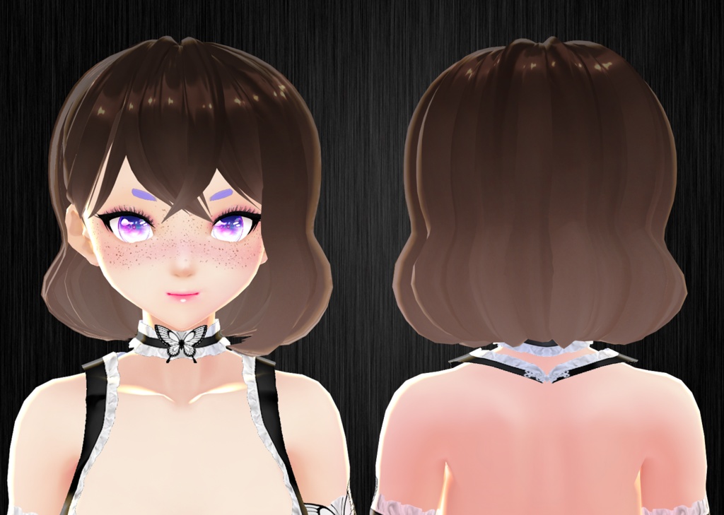 VRoid Studio Hair Preset 01 - Cute short hair