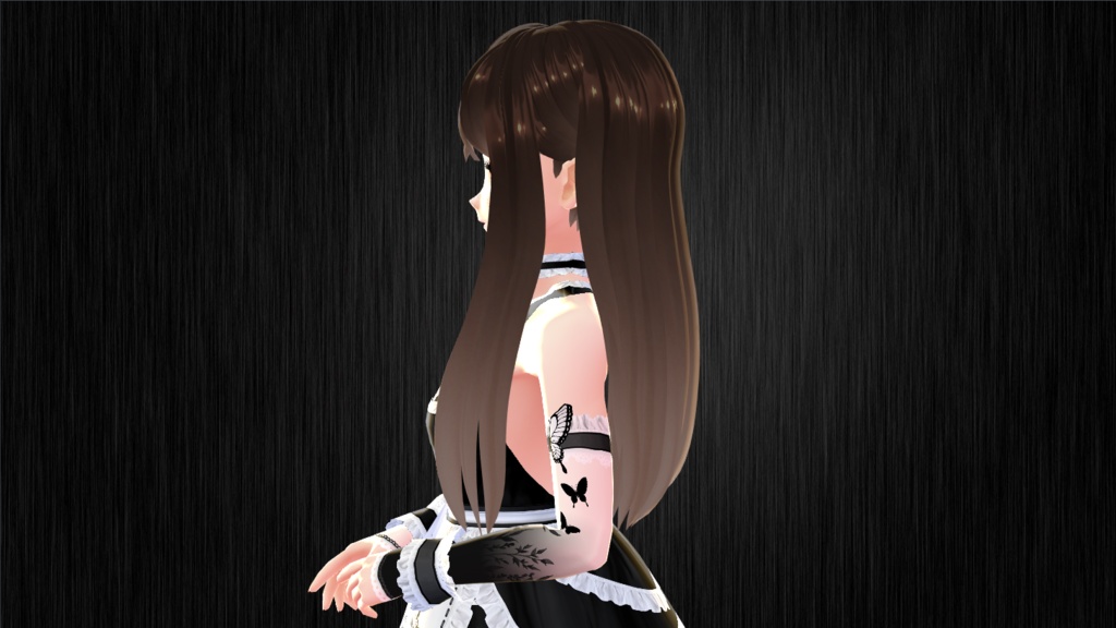 VRoid Studio Hair Preset 02 - Long hair