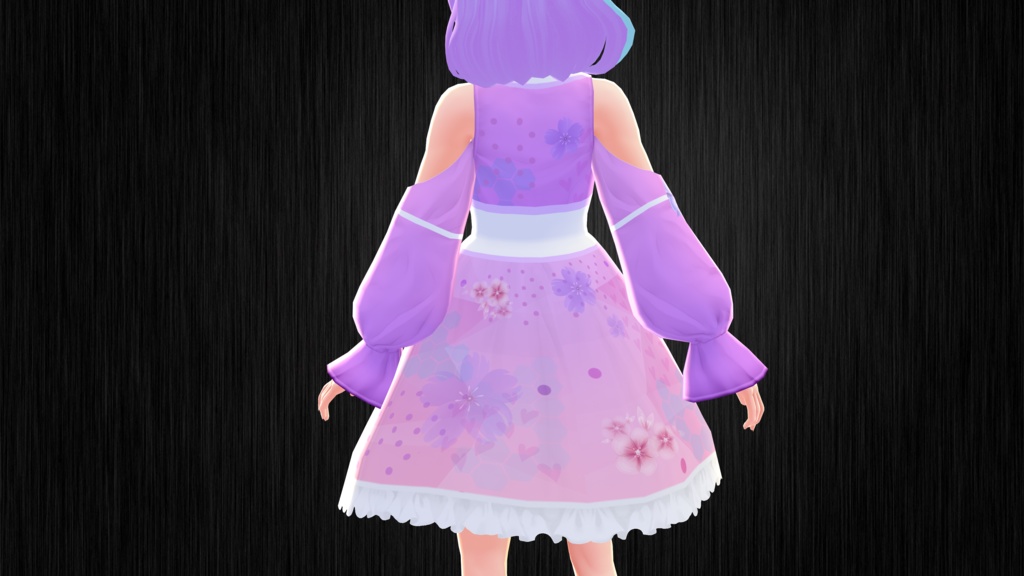 Kimono Inspired Pink Flower Set