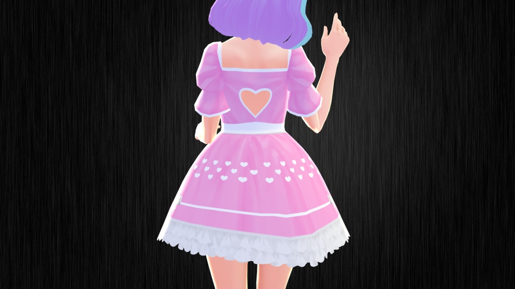 Cotton Candy Heart Dress