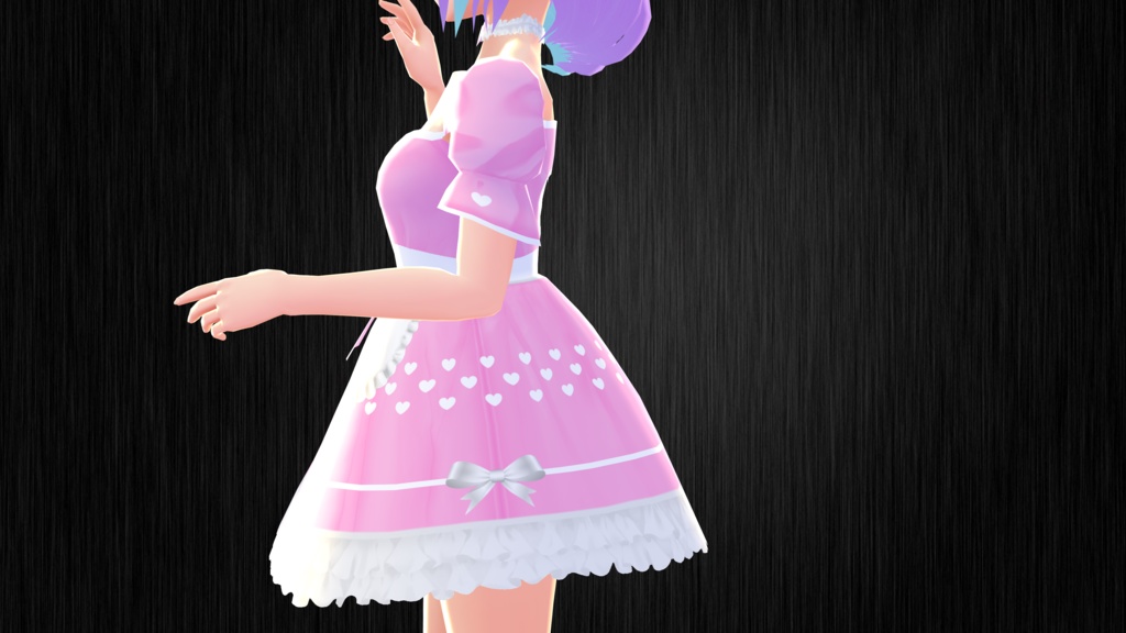 Cotton Candy Heart Dress